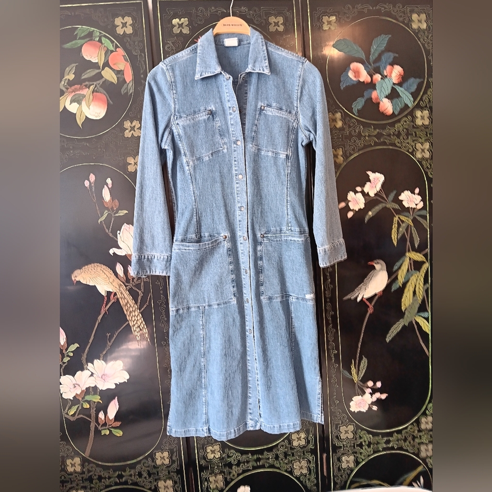 Blue Willi's Denim Vintage  Midi Dress